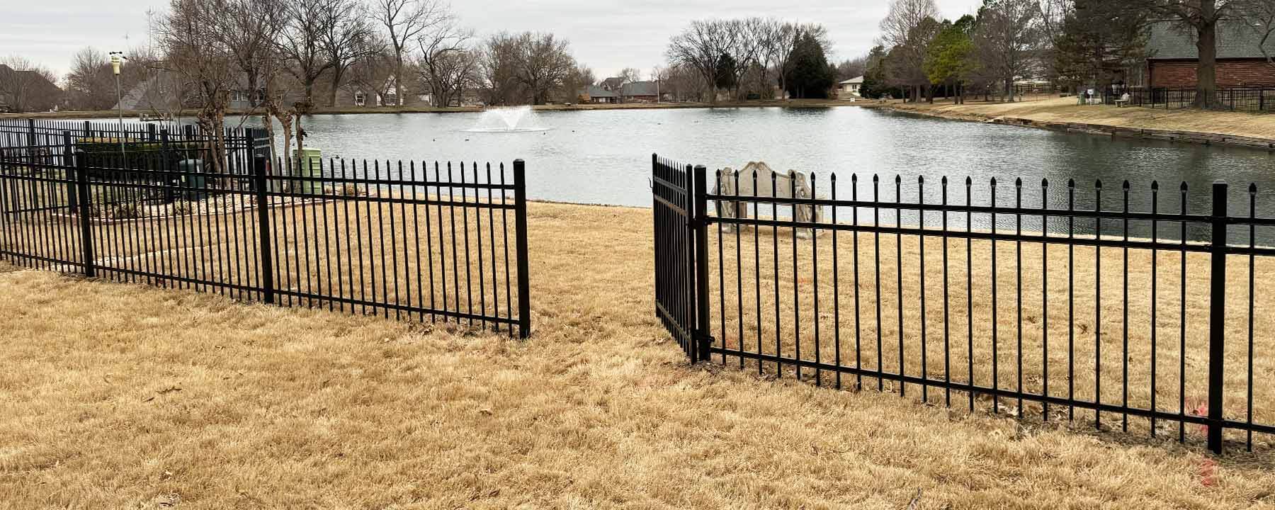 Aluminum fence installed in Owasso, OK