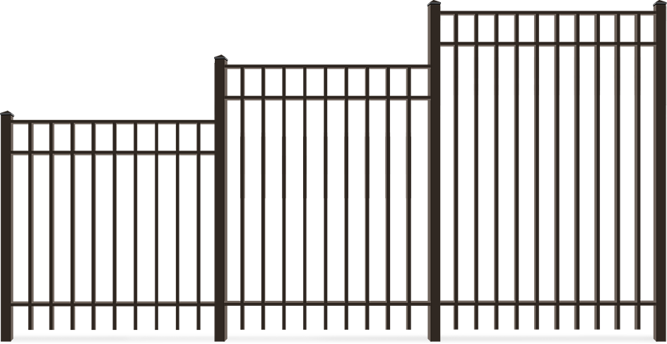 Residential Aluminum fence height options Owasso, OK
