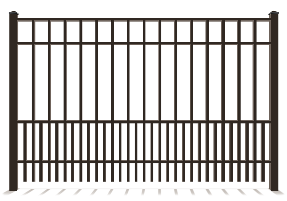 Aluminum pet fence with puppy pickets in Owasso, OK