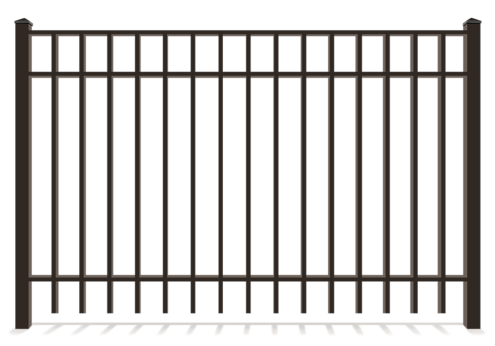 Aluminum fence installation