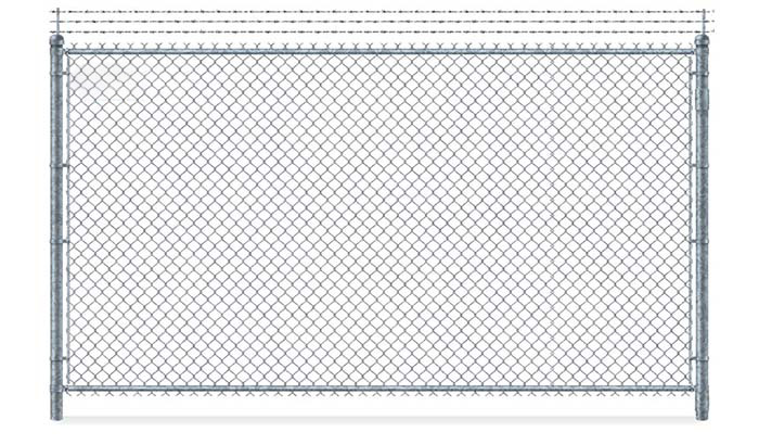 Chain link fence installation