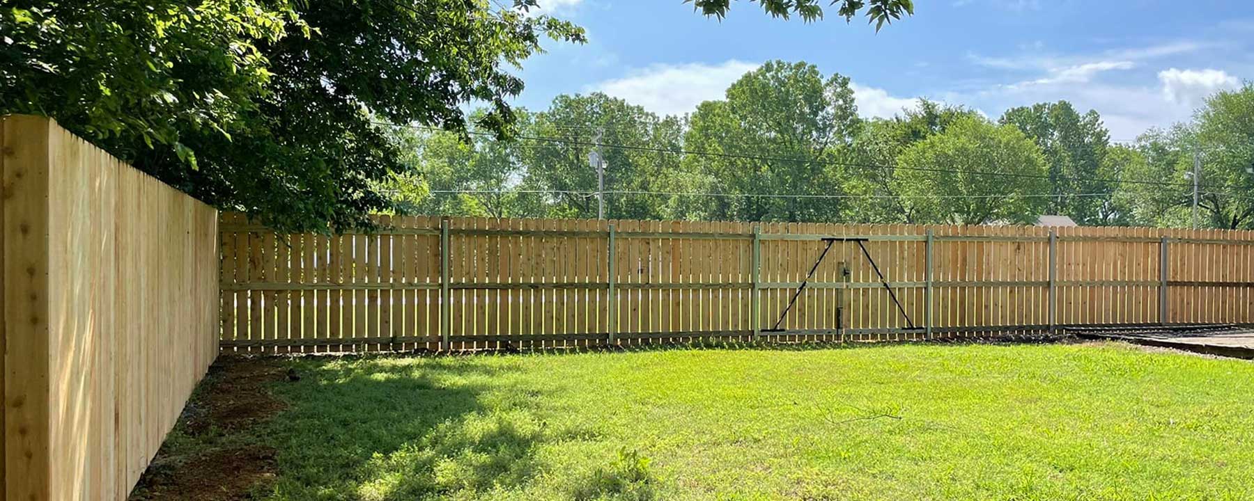 Residential fence installed in Owasso, OK