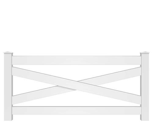 Vinyl Crossbuck fence contractor in Owasso, OK