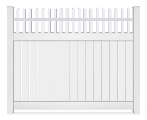 Vinyl Spindle Open Top fence contractor in Owasso, OK