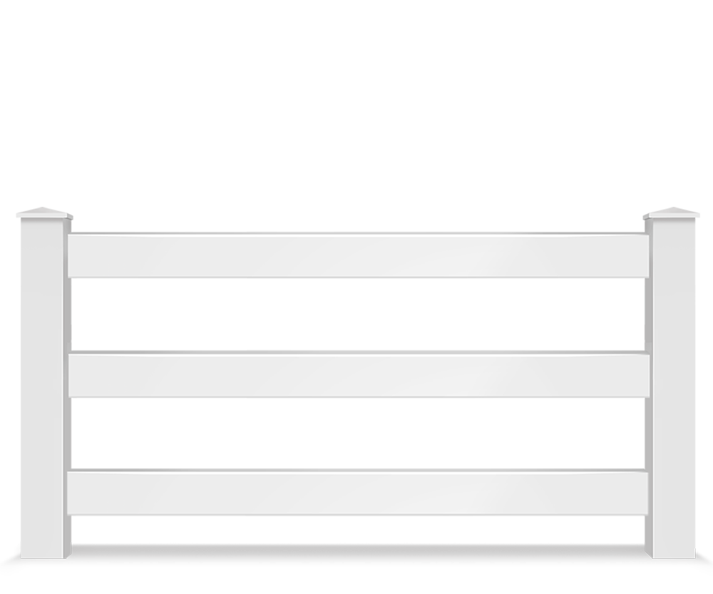 Vinyl split rail farm fence contractor in Owasso, OK