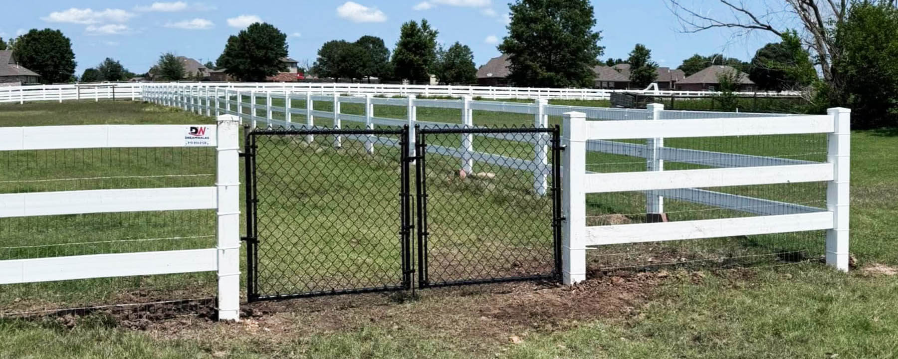 Vinyl fence installed in Owasso, OK