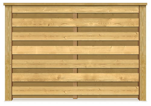 Horizontal Shadowbox wood fence in Owasso, OK