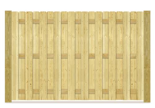 Shadowbox wood fence in Owasso, OK