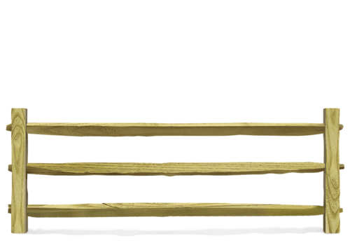 Split Rail wood fence in Owasso, OK